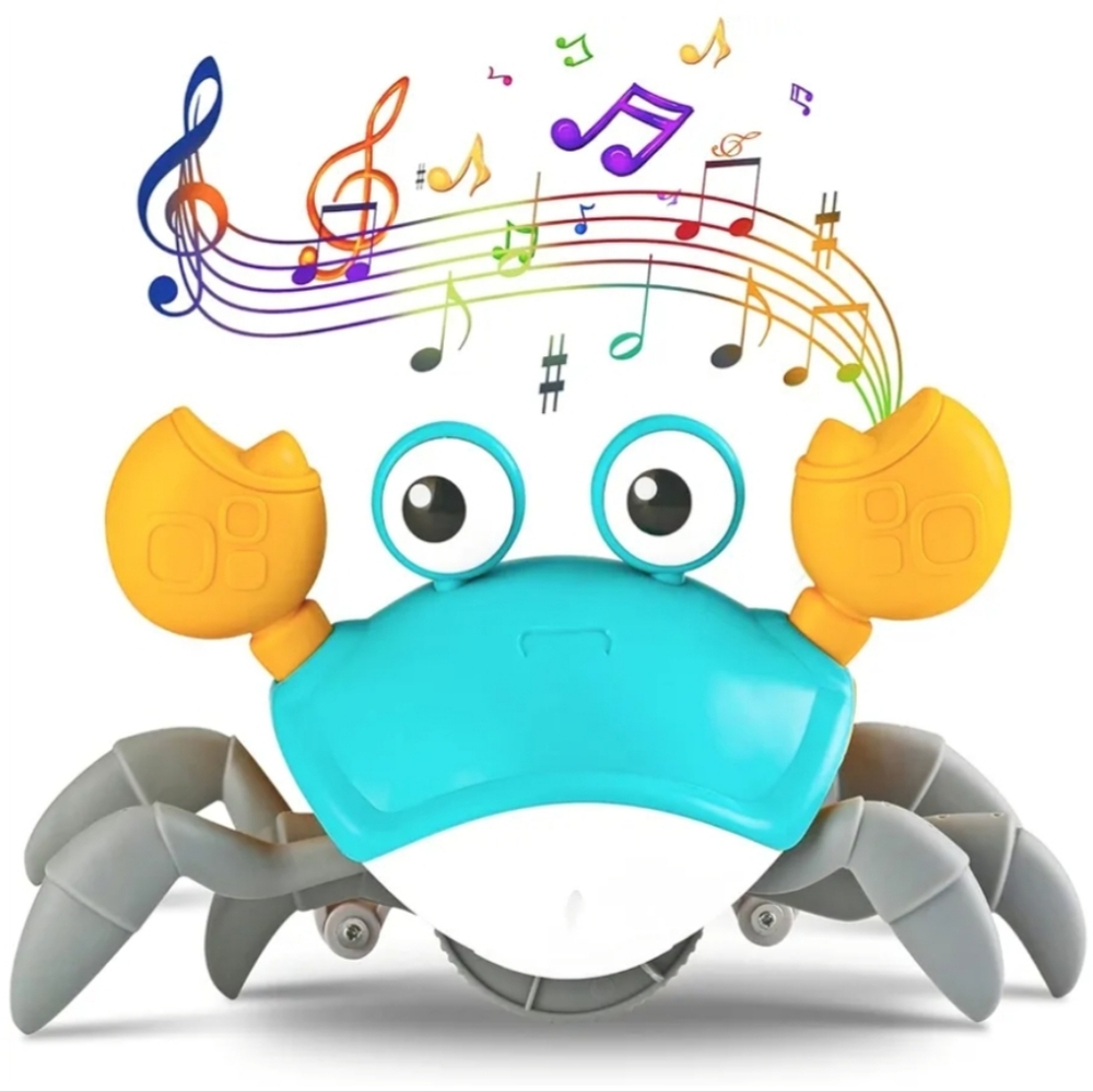 New In Box Interactive Walking Crab Toy with Lights and Music
